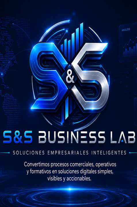 Presentación azul de S&S Business Lab